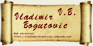 Vladimir Bogutović vizit kartica